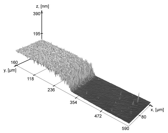 Palladium film on the silicon substrate